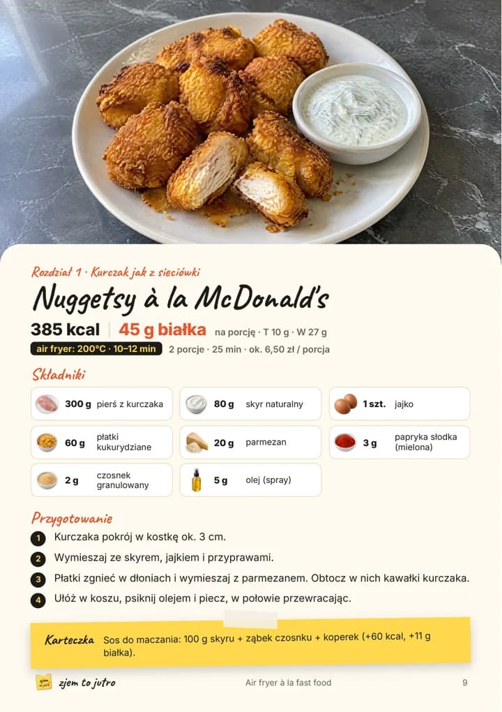 Air fryer à la fast food: Przepis