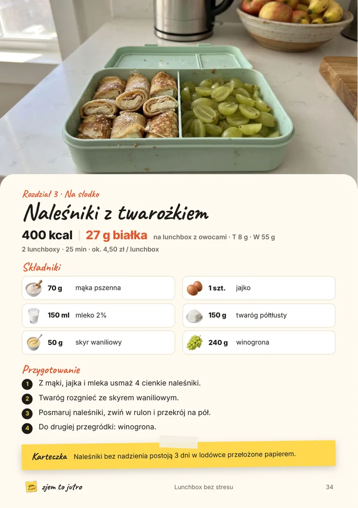 Lunchbox bez stresu: Przepis na jednej stronie